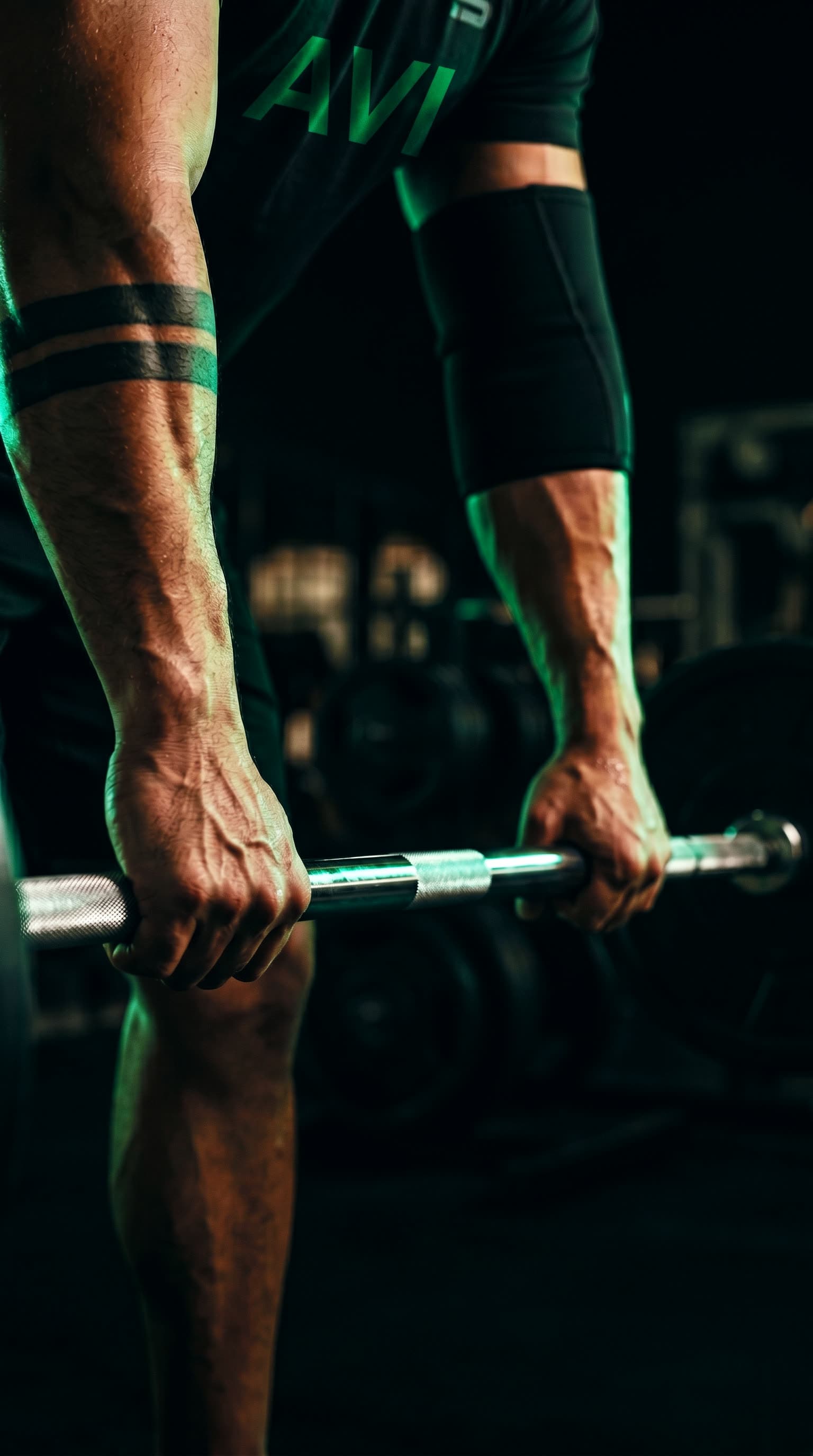 Atleta entrenando peso muerto en AVI