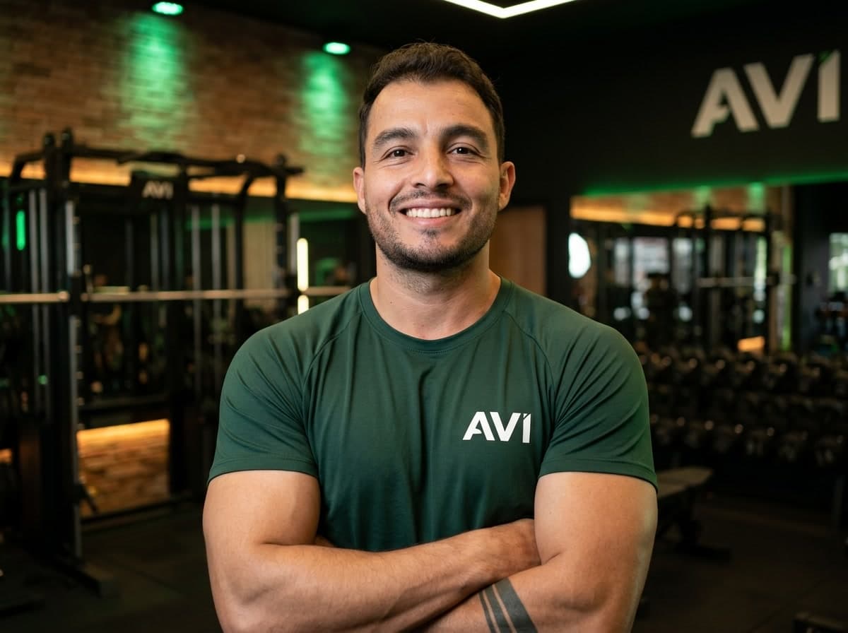 Andrés Martínez, creador y coach de AVI, en el gimnasio