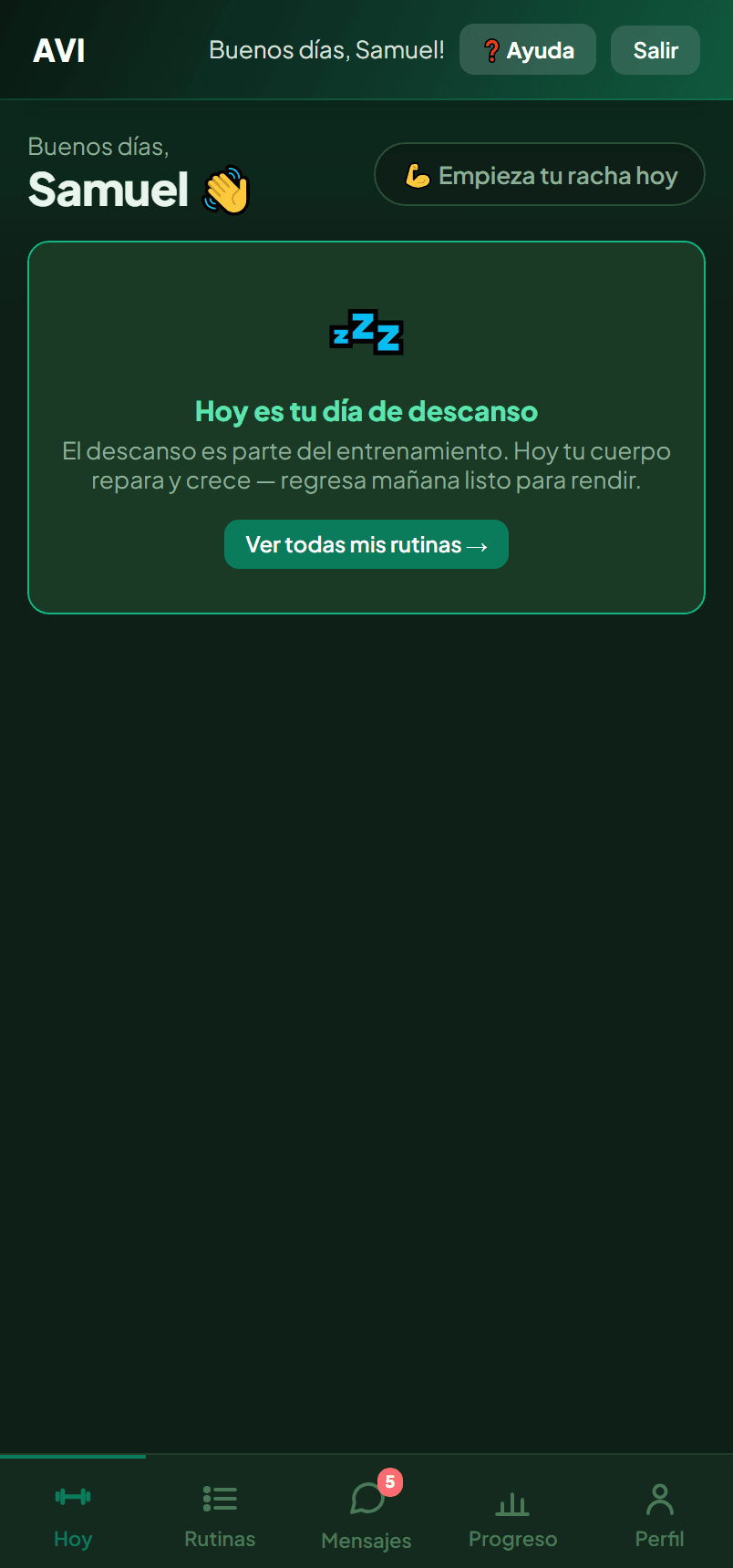 Te recibe por tu nombre