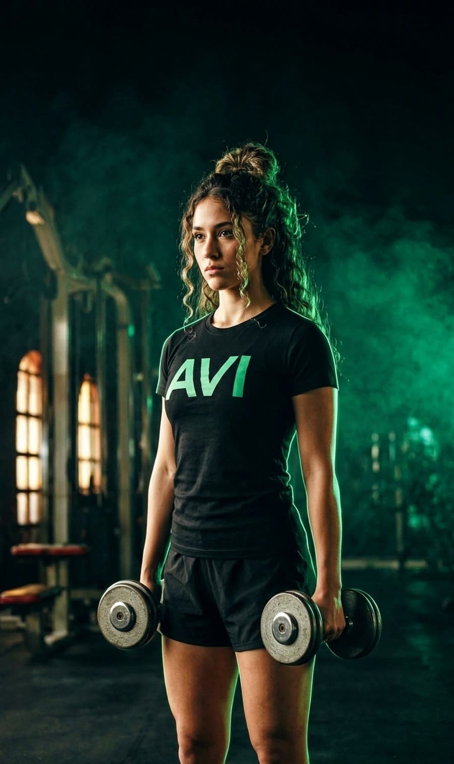 Atleta de AVI entrenando